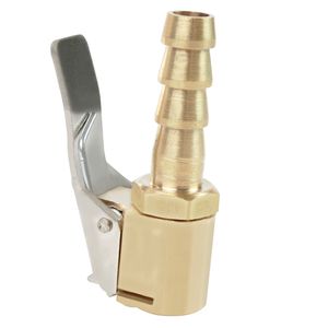 Zawór opon samochodowych Pompa powietrza Clip CHUCK Zawory Inflator Connector High Quality 6mm 8mm Clamp Mosiężne opony samochodowe