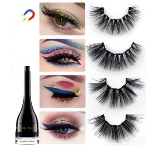 Nuovo eyeliner magnetico colorato ciglia finte magnetiche set magnete ciglia finte set estensione ciglia trucco finto ciglia di visone 3D