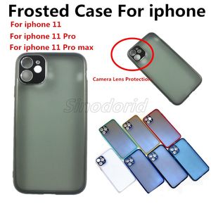 Ultradünne, matte Handyhülle für iPhone 11 Pro X, modische TPU-Rückseite für iPhone 11. Mattierte Handyhüllen mit Kameraschutz