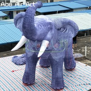 Modelo de animal gigante gigante personalizado Modelo de elefante inflável elefante completo Loxodonta Afaric à venda