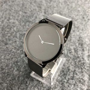 trendy luxury deals personalized blurred digital large dial simple shape thin strap couple lovers quartz watch