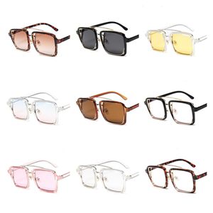 Fashion Korean Style Sunglasses Personality Sun Glasses Goggles Anti-UV Spectacles Recessed Double Layer Eyeglasses Adumbral A++
