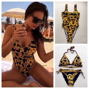 Yüksek Kaliteli Tasarımcı Bayanlar Yaz Plaj Bir Set Bikini Iç Çamaşırı Mayo Bayan Mayo Seksi Mayo Seksi Tek parça Mayolar