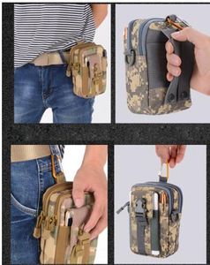 Men Tactical Molle Pouch Belt Waist Pack Bag Small Pocket Military Running Pouch Camping Bags Mobile Phone Wallet Travel Tool