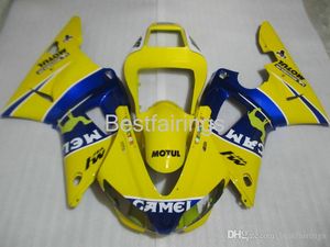 ZXMOTOR Hot sale fairing kit for YAMAHA R1 1998 1999 yellow blue fairings YZF R1 98 99 PO89