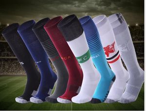 Football men's socks with thicker towel bottom, anti-skid and wear-resistant mesh, breathable