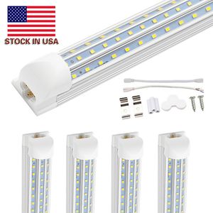 5000K 6000K 8ft LED Tube T8 D-Shaped 120W LED Fluorescent Tube Replacement 8FT 8 Feet Bulbs Lamp SMD2835 LED Bulb Light