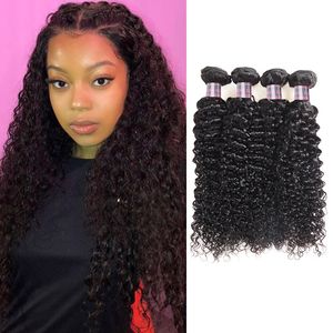 Ishow Brazilian Deep Curly Water Body Straight Human Hair Bundles 4pcs Human Hair Extensions Wholesale Malaysian Virgin Curly Hair Weaves