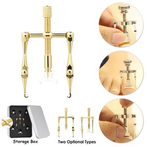 NA073 aço inoxidável o Toenail Ingr Correction Tool Set Ingrown Toenails Lifter Tratamento Pedicure Nail Care Ferramenta frente e verso