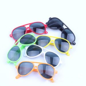 Kids' Sunblock Classic windproof sunglasses girls boys universal children fashion sunglasses plastic oval wrap Full Frame glasses M055