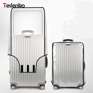 TransSkins PVC Suitcase Cover: Waterproof & Dustproof Travel Protection for 18-30'' Luggage - Clear Transparent Design with Easy Apply Feature