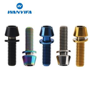 Titanium Conical Head Screws with Washers for Bicycle Stems, M5x16mm, M5x18mm, M5x20mm