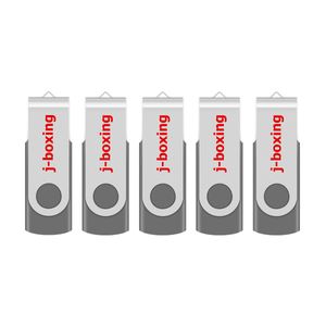 Gri 5PCS / LOT 1G 2G 4G 8G 16G 32G 64G Döner USB Flash PC Dizüstü Macbook için Flaş Pen Drive Yüksek Hızlı Memory Stick Depolama Sürücüler