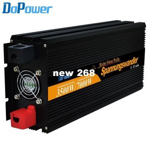 Freeshipping-Inverter-Wechselrichter mit reiner Sinuswelle DC 12 V zu AC 220 V, 3500 W (7000 W Spitze) für Wind, Ventilator, Kühlschrank, Mikrowelle