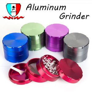 Gear Grinder Dia 55mm Original 4 Piece Rökning Herb Grinder Tobacco Grinder Anpassad färglogo tillgänglig