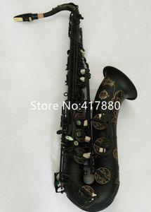 Hochwertiges japanisches B-Tenor-Saxophon mit mattschwarzer Oberfläche, professionelles Musikinstrument mit Kofferzubehör, kostenloser Versand