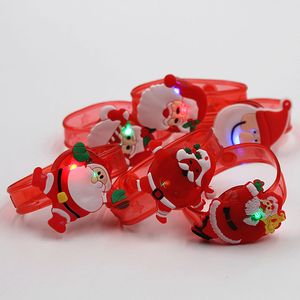Orologi creativi di cartoni animati luminosi di Natale lampeggianti braccialetti luminosi regali per bambini giocattoli vendita all'ingrosso