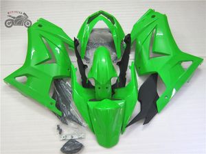 Kawasaki Ninja 250R 2008-2014 yeşil yol yarış motosiklet Fairing setleri için özel Enjeksiyon Çinli Kalafatlama seti ZX250R EX250 08-14 AB23