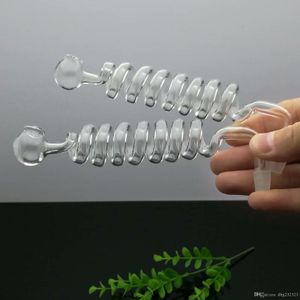 Hot Selling Transparent 8 Spiral Boiler Glass Bongs Glass Smoking Pipe Water Pipes Bowls Oil Burn