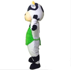 2019 Factory direct sale Milk Cow mascot costumes fancy dress Real photo Free Shipping