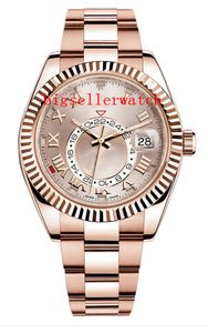 Orologio da uomo meccanico automatico di lusso orologio da uomo 42mm sportivo in acciaio inossidabile oro rosa orologi da uomo 326935 data automatica