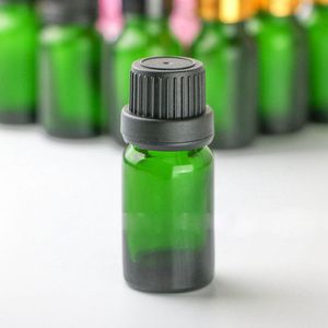 10ml eジュース空のボトルe液体グリーンドロッパーボトル10 mlのタンパー蓋付き