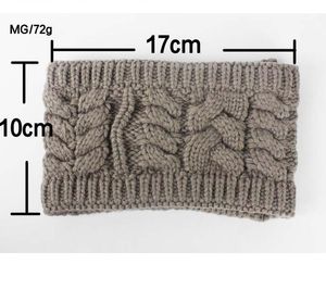 Großhandel Frau Winter Stirnband Warme Ohr Häkeln Turban Kabel Geflochtene Twis tHair Zubehör Für Dame Headwraps Breite Stricken Kopf Band