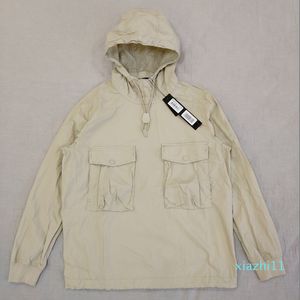 Fashion-19SS 639F2 GHOST PIECE SMOCK/ANORAK COTTON NYLON TELA Pullover Jacket Men Women Coats Fashion Outerwear HFLSJK349