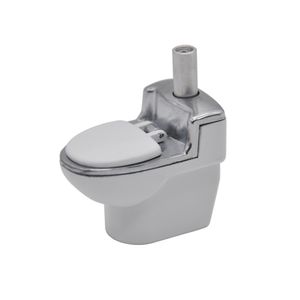 HORNET Toilettenmodell, Metall-Kräuterpfeife 95 mm, mit Metallschale, Keramik-Tabakpfeife, Zigarettenzubehör, tragbare Größe