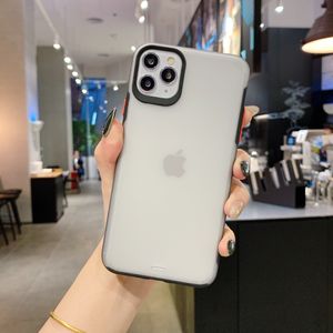 TPU mjuk bicolor hud telefonväska till iPhone 11 pro x xr xs max 8 plus se fyrdimensionell mobiltelefon täcke fodral