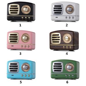 Altoparlanti Bluetooth wireless vintage retrò classici Radio innovativa Mini altoparlante portatile Stereo Bassi profondi FM U disco TF Vivavoce Subwoofer