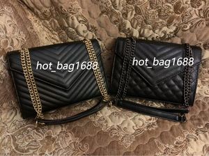 Designer Crossbody Bag Caviar Leather Woc Envelope Classic Gold Black Chain Singler Shoulder Bags Luxury Handbags Pures