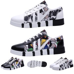 gorące sprzedawane kobiety buty czarne białe skórzane płócienne buty Platforma Platforma Platforma Sports Sneakers Domowa marka wykonana w Chinach Rozmiar 3544