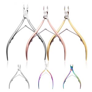 Fingernail Toenail Cuticle Nipper Trimming Stainless Steel Professional Nail Clipper Cutter Cuticle Scissor Plier Manicure Tool HHAa137