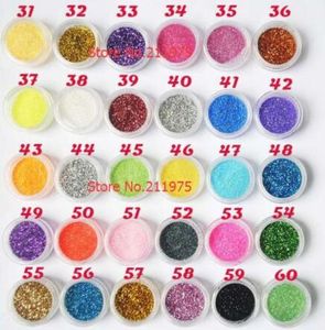 Partihandel-Fri frakt - 30 färger Nail Art Glitter Dust Eye Shadows Powder, 30Colors Varje set - NA286