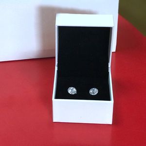 Alta qualidade CZ diamante anel de prata 925 com caixa original senhoras rodada anel elegante para Pandora jóias de presente de aniversário