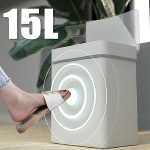 Other Housekeeping & Organization 15L Automatic Touchless Smart Infrared Motion Sensor Rubbish Waste Bin Kitchen Trash Can Garbage Bins Home