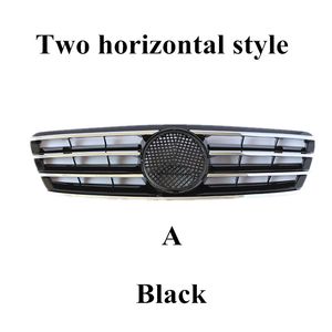 1 stuk ABS Front Mesh Roosters Voor B-ENZ C KLASSE W203 C63 Vervanging Zwart/Chroom/Zilver Auto van Grille