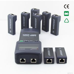 Freeshipping Wysokiej jakości Network LAN Tester kabla Tester drutu Tester 8 jednostek zdalnych