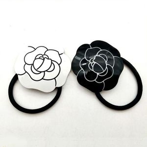 5CM Black and white acrylic C head rope rubber bands hair ring hairpin jewelry headwear accessories VIP gifts