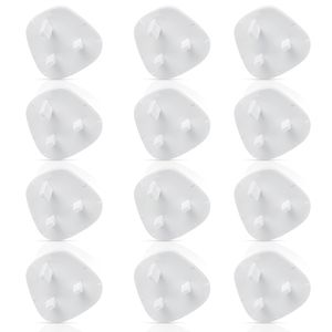 Baby Proofing Safety Socket Covers 12 Packs Plug Socket Protector Plug Guard Electrical Protectors for Home and School-White