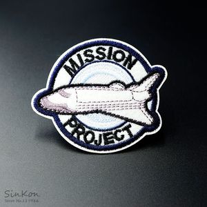 Mission Project Size: 6,2x7.5 см Ткань Патч Вышитая аппликация Швейная одежда Наклейки одежды Одежда Одежда Аксессуары