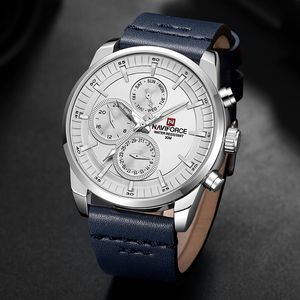 Andere Uhren Herrenuhren NAVIFORCE Top-Marke Luxus Wasserdicht 24 Stunden Datum Quarzuhr Mann Mode Leder Sport Armbanduhr Herrenuhr