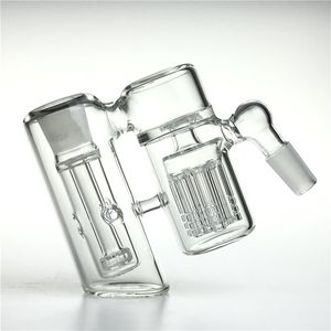 4-calowy szklany popiołu Catcher z 14mm Mężczyzna 18mm Kobiet Wyczyść Hookh Grube Pyrex 7 Ramię 3 Filtry Need Filding Ashcatcher Water Rury