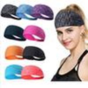 SPORT YOGA HEADBAND Svettband Snabbtorkande hårband Ladies Elastiska gym Running Headband Inomhus Utomhus Övning Fitness Head Wrap Zyqa526