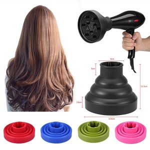 Hårtork diffusor Hood Cover Hairdressing Blow Wind Snabbtorkande torktumlare Blower munstycke för hemsalong Curly Wavy Styling Tools