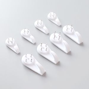 10pcs/lot Non-Trace Plastic Hard Wall Mount Clock Picture Photo Frame Hanging Hook Hanger