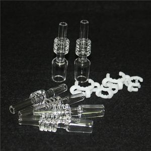 punta al quarzo fumante 10mm 14mm 18mm giunto mini nettare quarzi chiodi con clip Keck vetro acqua bong tubi Dab Oil Rigs