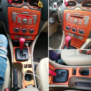 Per Ford Focus 2009-2014 Interni Pannello di controllo centrale Maniglia Della Porta 3D / 5D Adesivi In Fibra di carbonio Decalcomanie Car Styling Accessorie