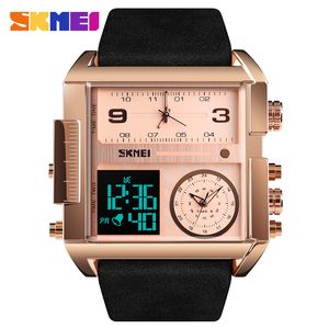 SKMEI MEN Sports klockor Toppmärke Luxury Dual Time Men's Watch Fashion Casual Digital Wristwatches Clock Relogio Masculino